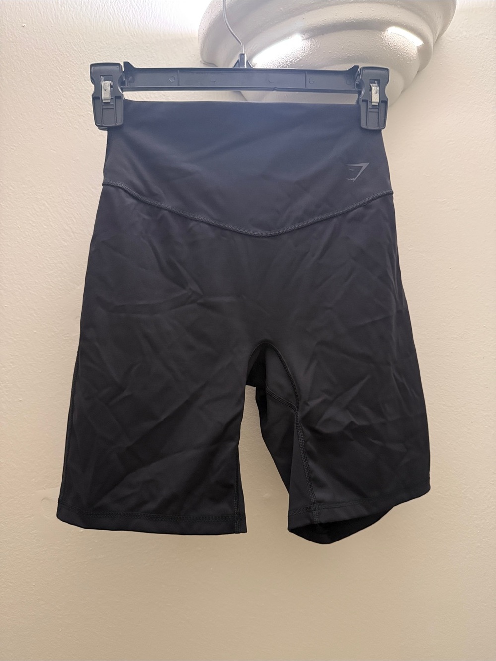 Gymshark Black High-Rise Bike Shorts
